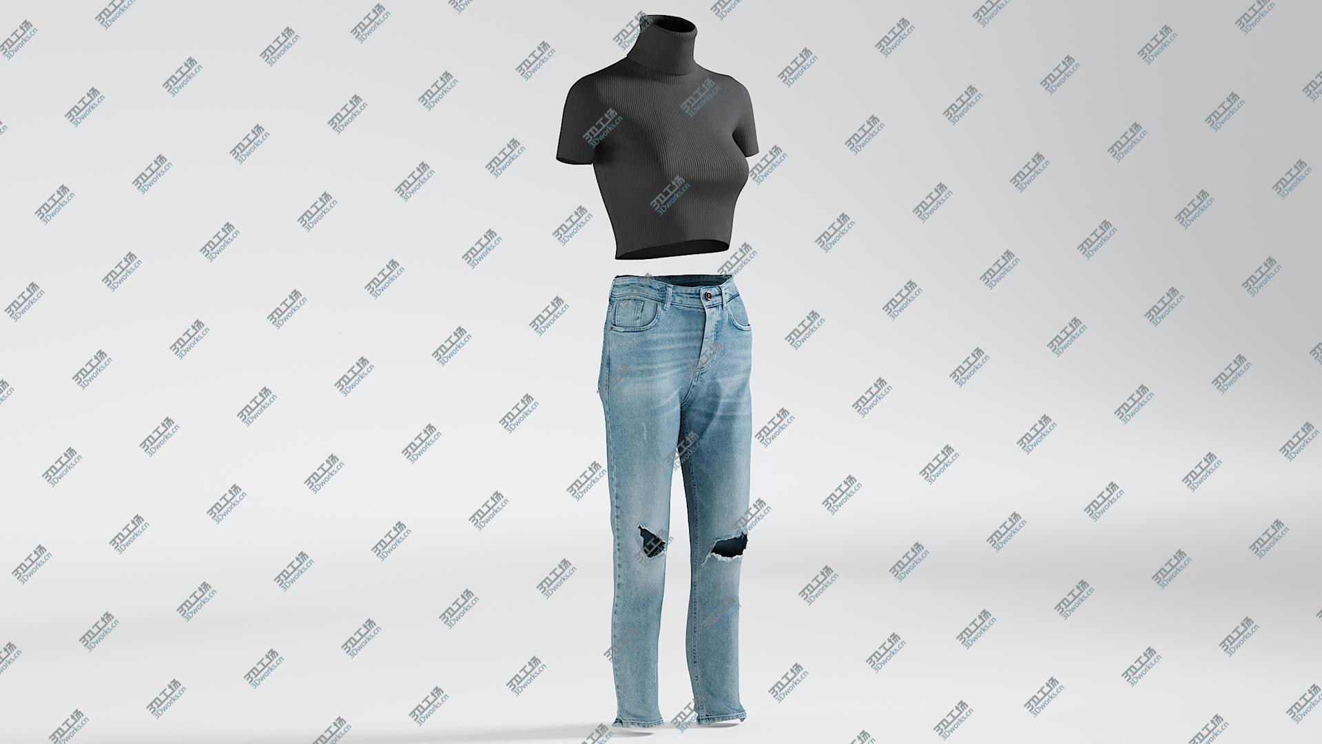 images/goods_img/20210319/Women's Jeans Tshirt 2 model/2.jpg